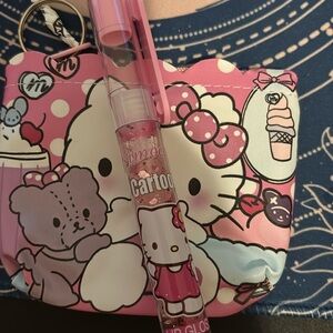 Hk coin purse and lip gloss